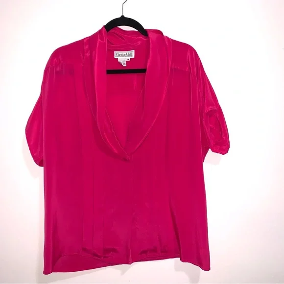 🌷5/$20 Women’s Vibrant Pink Blouse - Picture 1 of 5